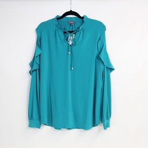 The Limited Long Sleeve Deep Lake Cold Shoulder Blouse NWT